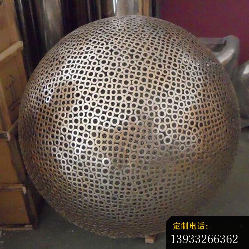 广场不锈钢圆球景观标志雕塑_800*800