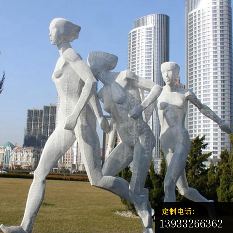 不锈钢运动人物景观摆件雕塑_800*800