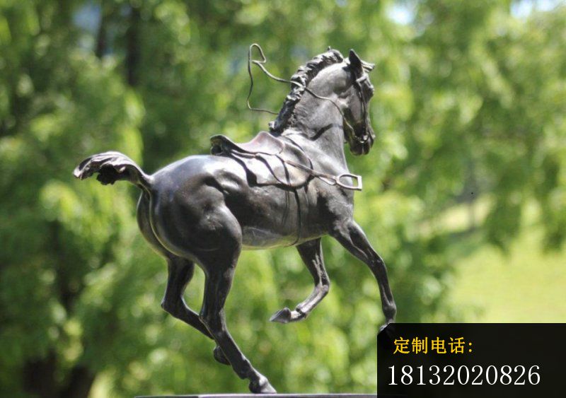 奔跑的马铜雕，公园动物铜雕_800*563