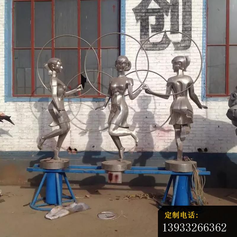 公园不锈钢自由操运动雕塑_800*800