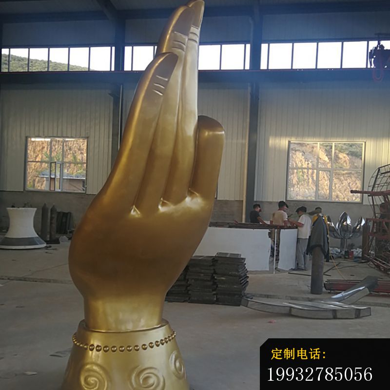 不锈钢手指  公园景观雕塑_800*800