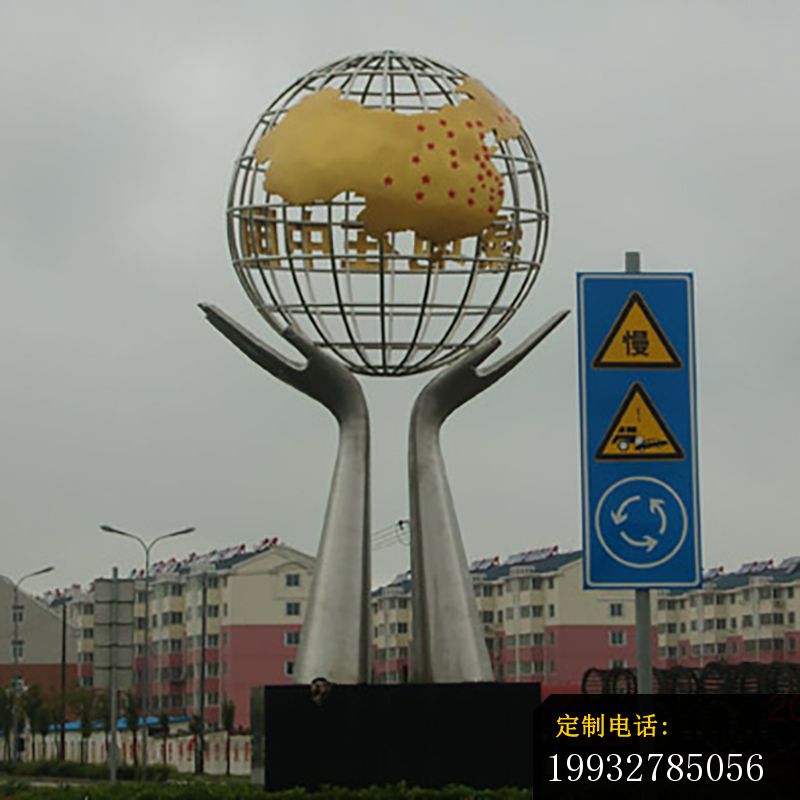 不锈钢托起明天雕塑，不锈钢广场雕塑_800*800