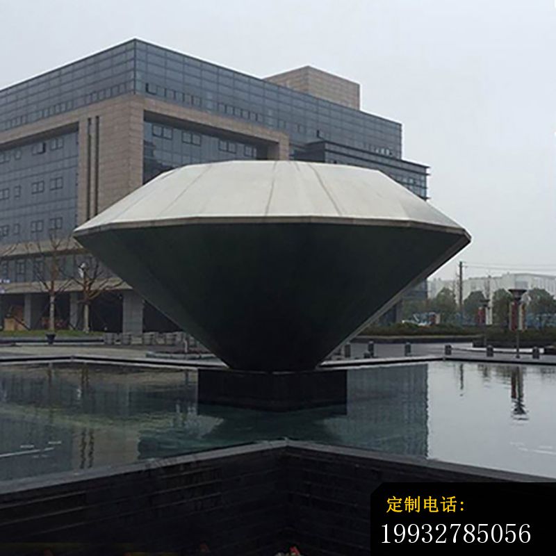 不锈钢钻石  广场景观雕塑 (1)_800*800