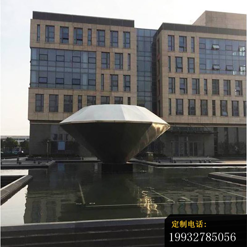 不锈钢钻石雕塑，不锈钢广场雕塑_800*800