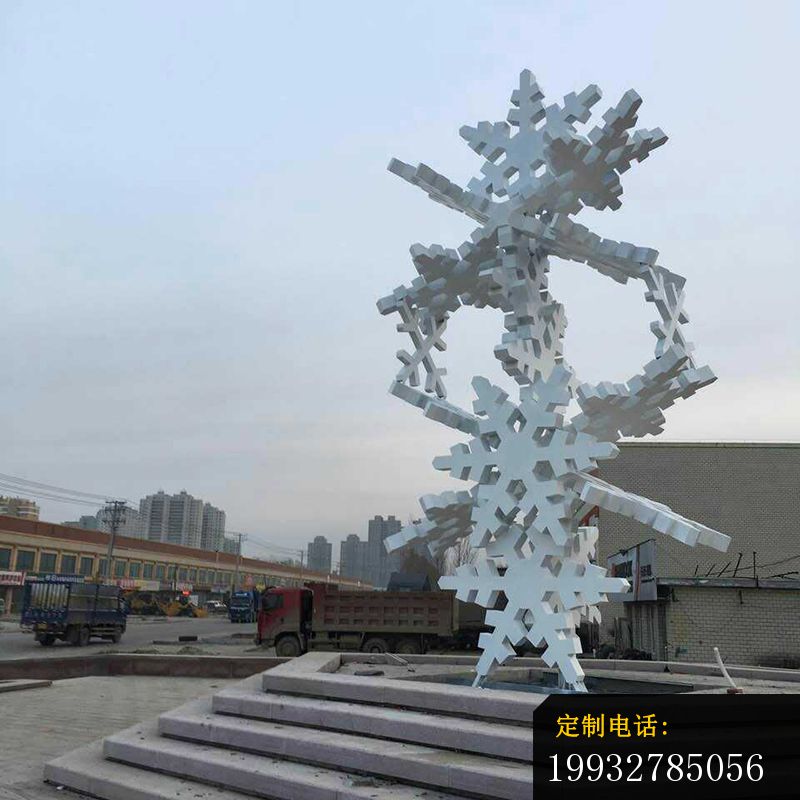 不锈钢雪花雕塑，广场不锈钢雕塑_800*800