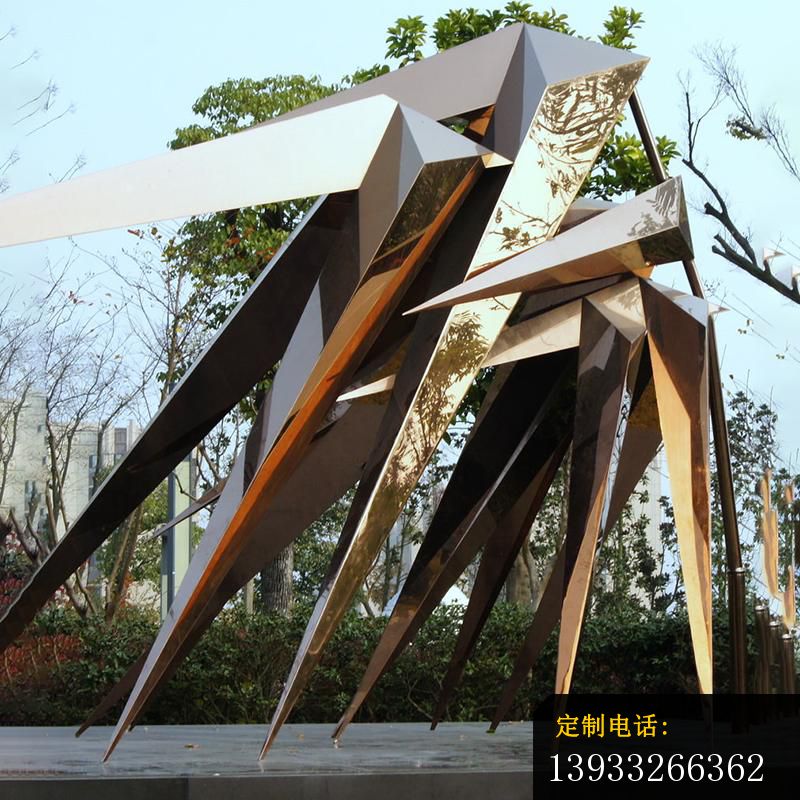 公园不锈钢风竹景观造型雕塑_800*800