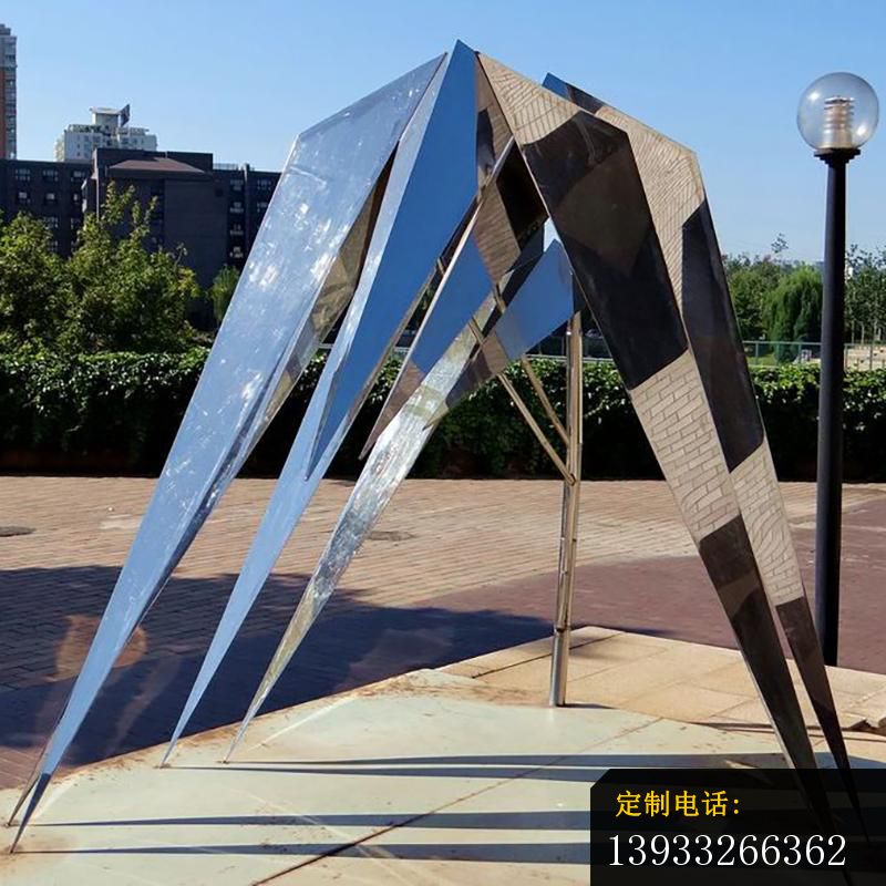 公园不锈钢风竹景观雕塑_800*800