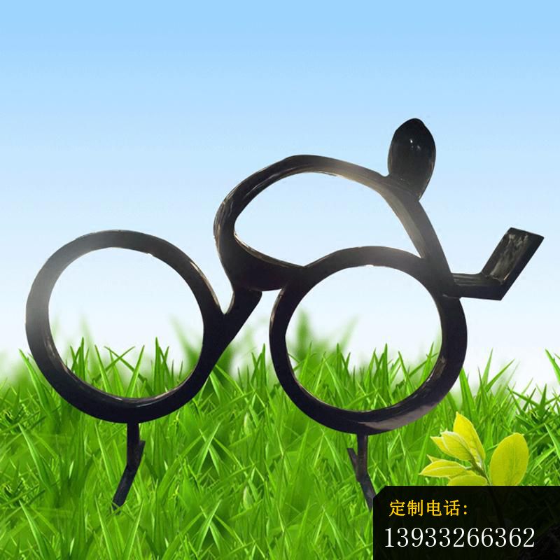 公园不锈钢单车运动人物景观雕塑_800*800