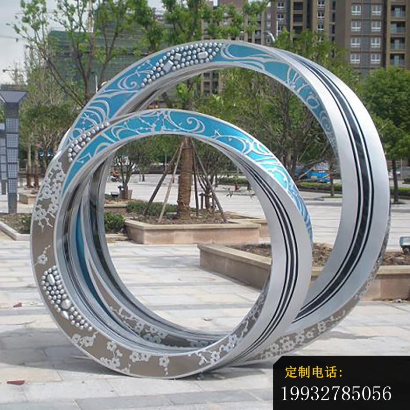 不锈钢圆环雕塑，环形不锈钢雕塑_800*800