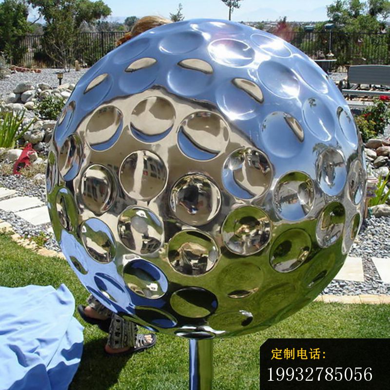 不锈钢高尔夫球雕塑 (2)_800*800