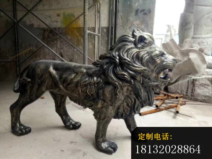 欧式西洋狮铜雕 (2)_700*525
