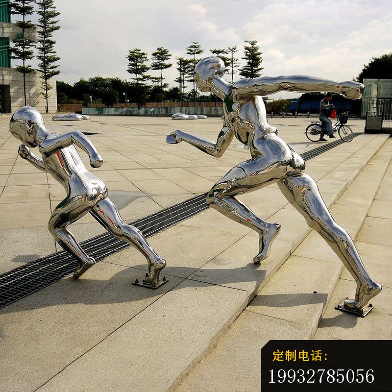不锈钢跑步人物雕塑，不锈钢雕塑_800*800
