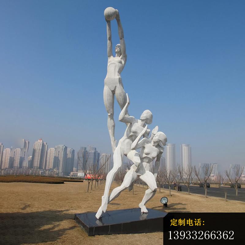 广场不锈钢投篮运动人物雕塑_800*800