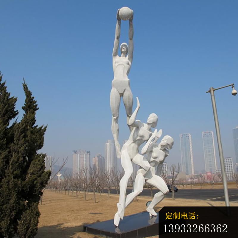 广场不锈钢投篮运动雕塑_800*800