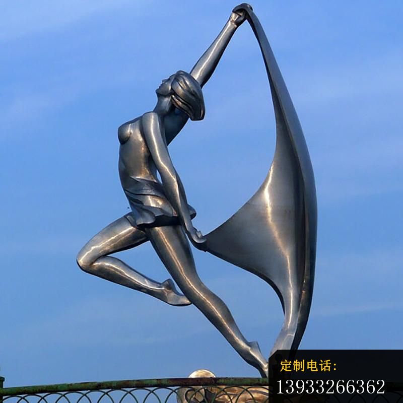 广场不锈钢舞韵景观人物雕塑_800*800