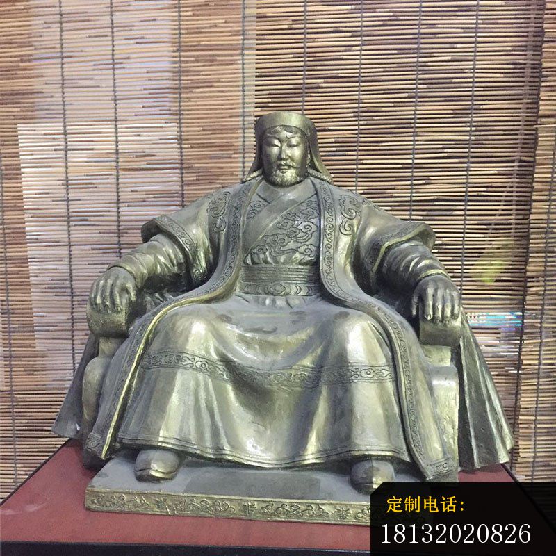 成吉思汗铜雕 古代名人铜雕_800*800