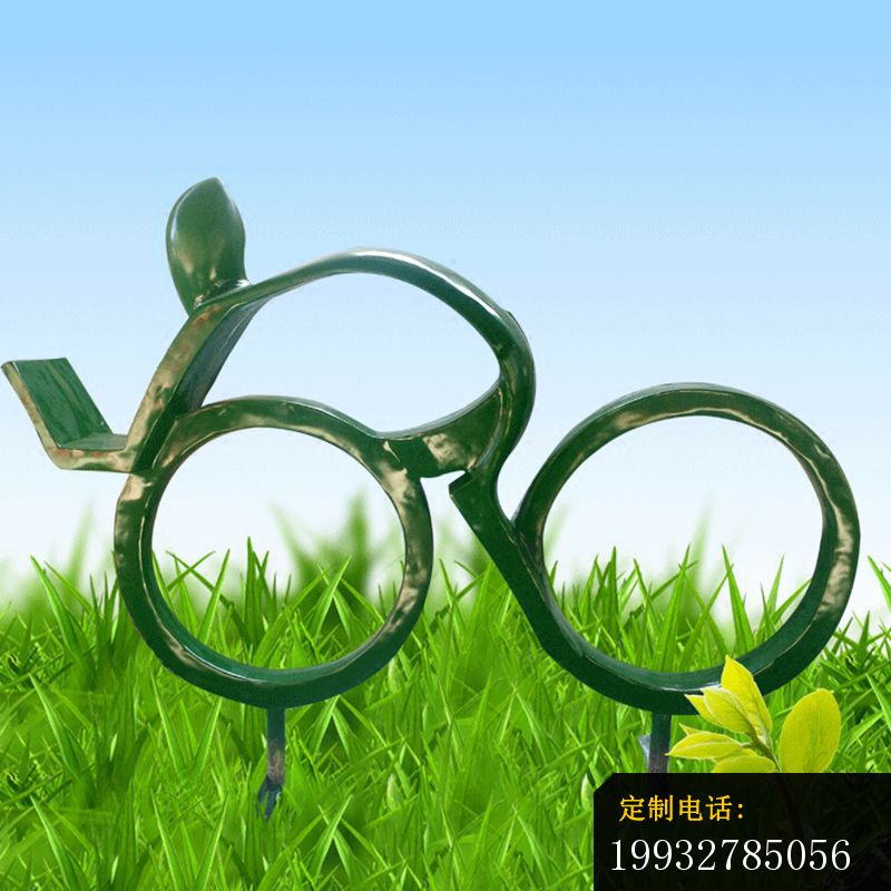 公园景观摆件，不锈钢抽象骑单车的人物雕塑 (4)_800*800