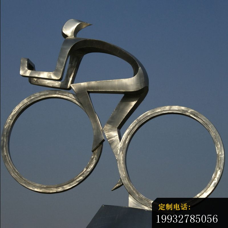 不锈钢骑自行车   广场景观摆件_800*800