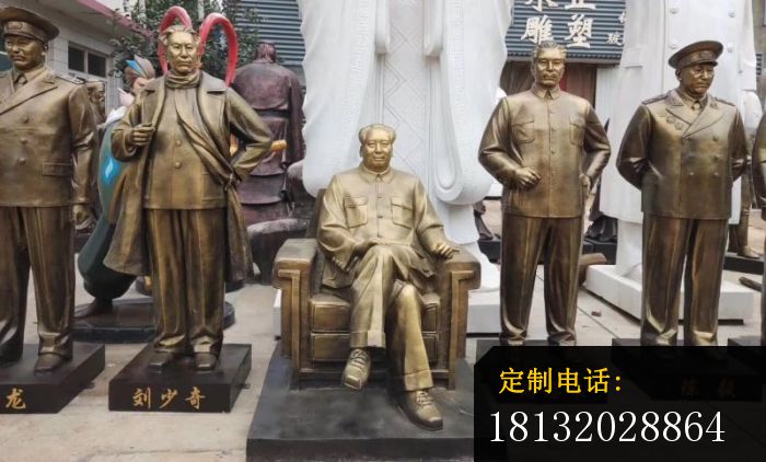 十大元帅铜雕 (2)_700*422
