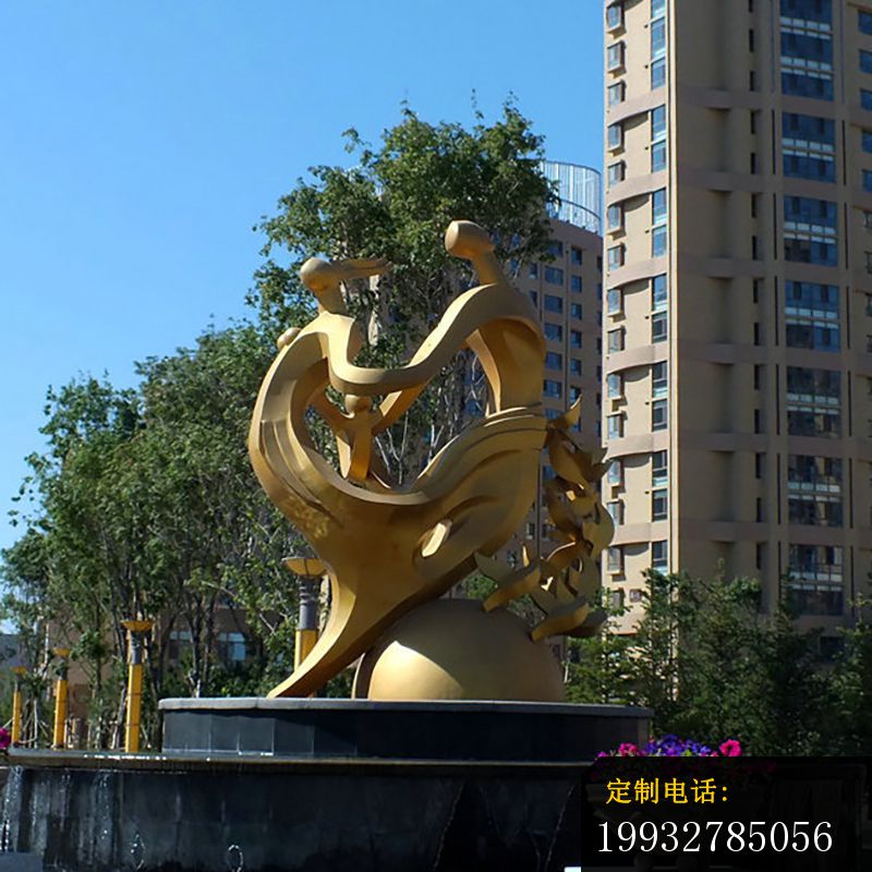 公园抽象人物雕塑，不锈钢人物雕塑_800*800
