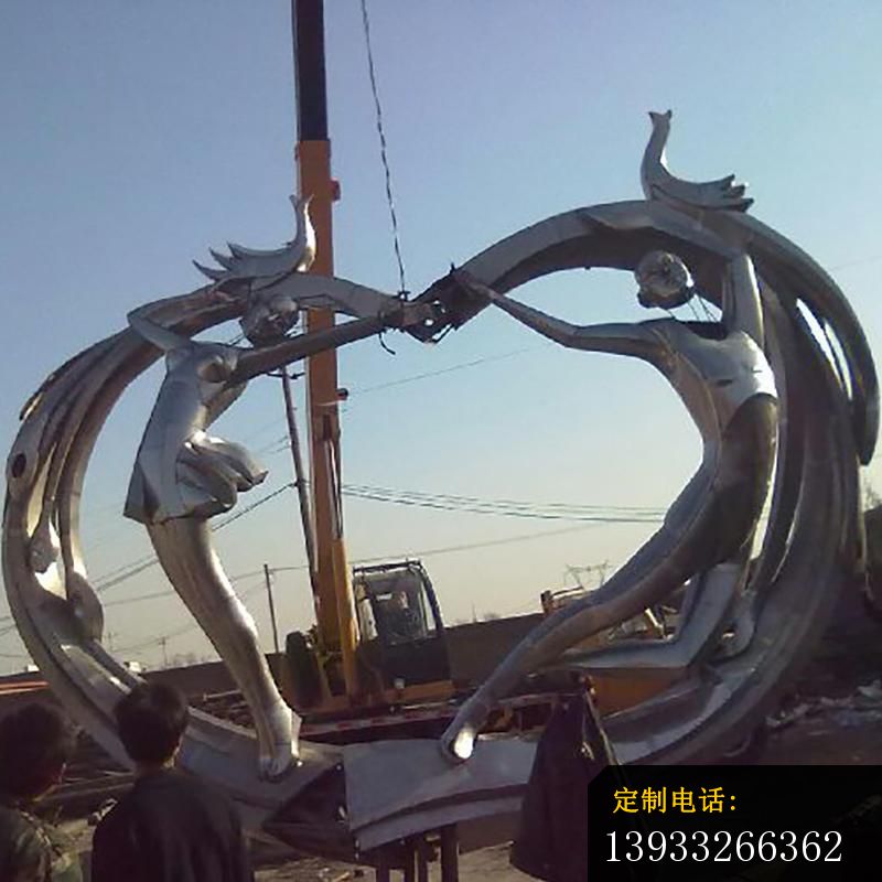 广场不锈钢爱情人物景观摆件雕塑_800*800
