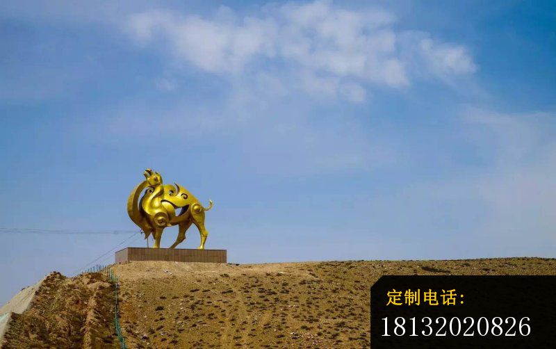 抽象骆驼铜雕，公园景观雕塑_800*502