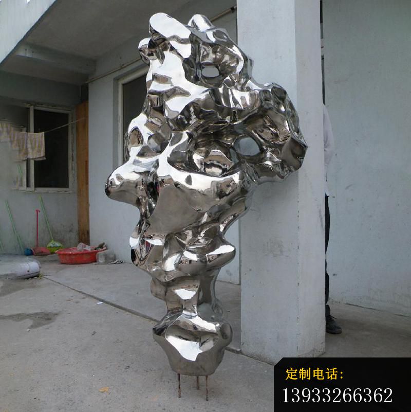 公园不锈钢抽象造型标志雕塑_800*801