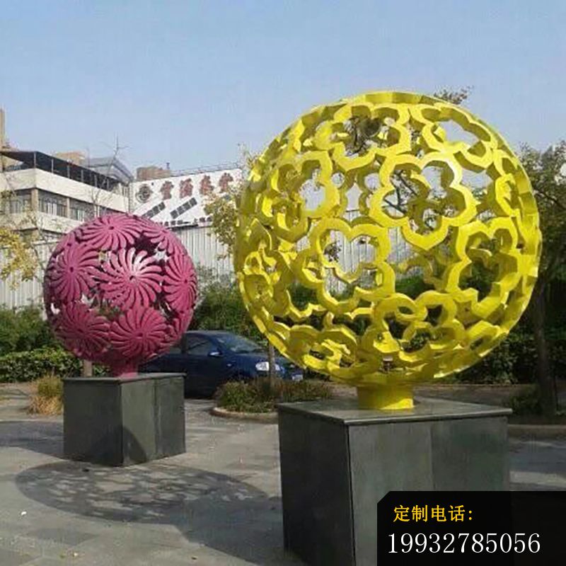 不锈钢花球雕塑，景观不锈钢雕塑_800*800