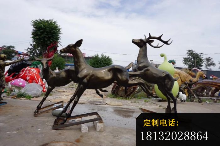 跳跃的小鹿铜雕 (1)_700*465