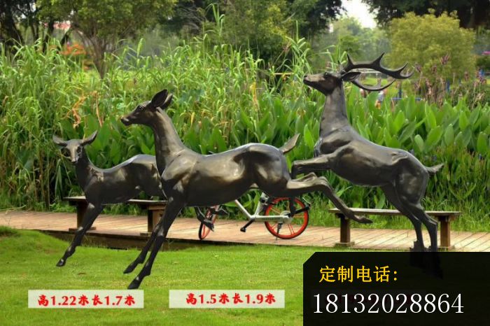 跳跃的小鹿铜雕 (3)_700*466