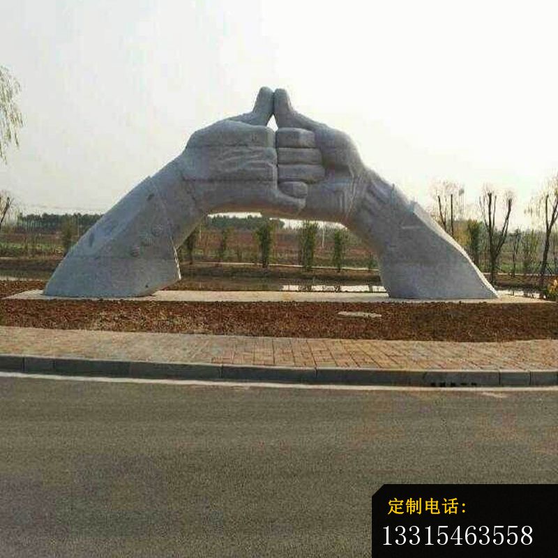 广场双手成交石雕_800*800