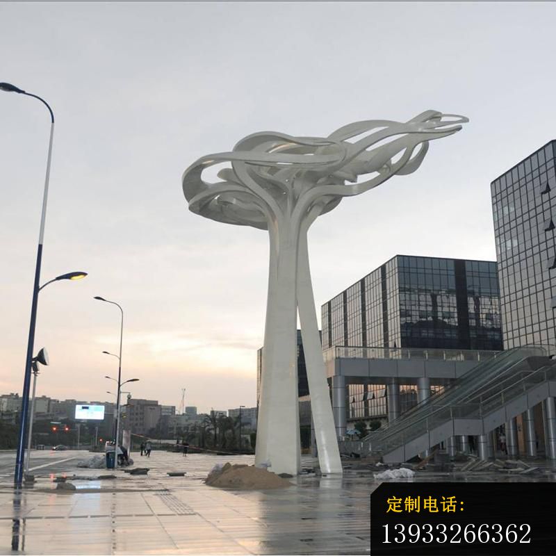 商业街不锈钢云团景观雕塑_800*800