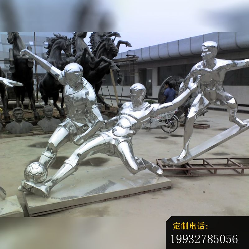 不锈钢运动广场雕塑，足球场雕塑_800*800