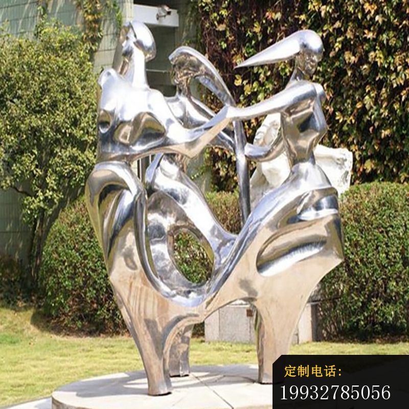 不锈钢抽象跳舞  广场景观雕塑 (1)_800*800
