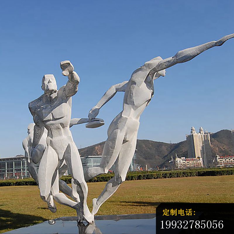 不锈钢滑冰人物  广场人物雕塑 (3)_800*800