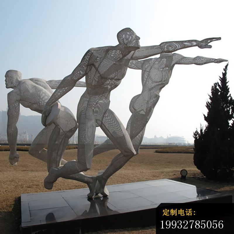 掷铁饼雕塑，不锈钢运动雕塑 (1)_800*800