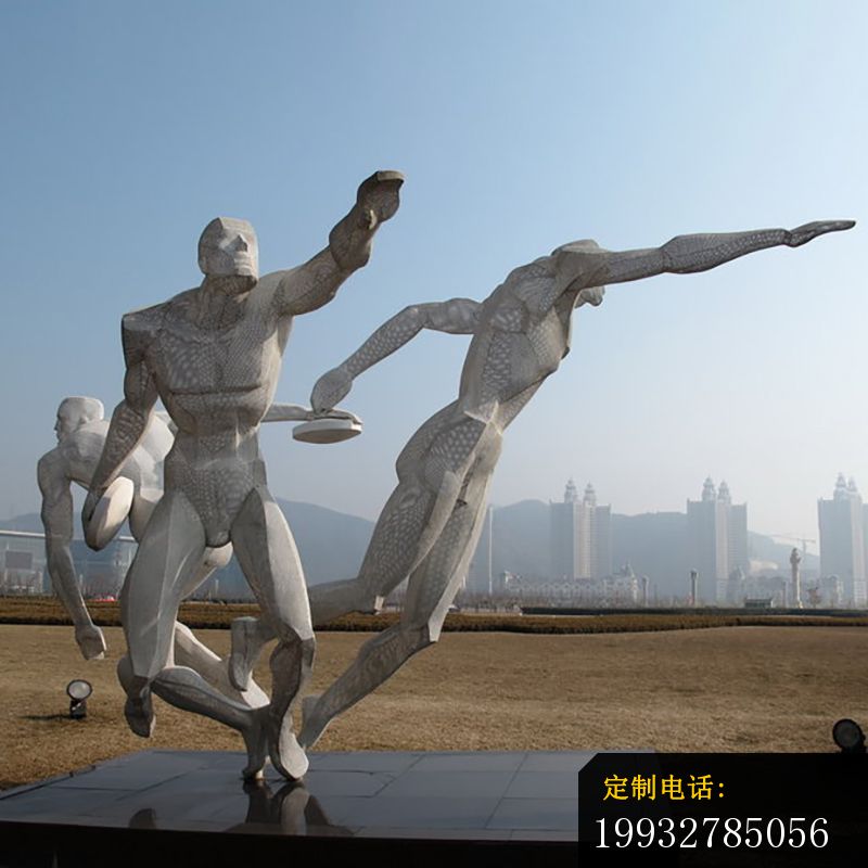 掷铁饼雕塑，不锈钢运动雕塑 (2)_800*800