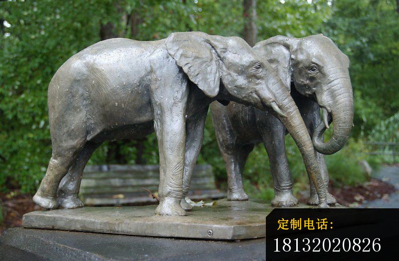 大象铜雕，公园动物铜雕_800*525