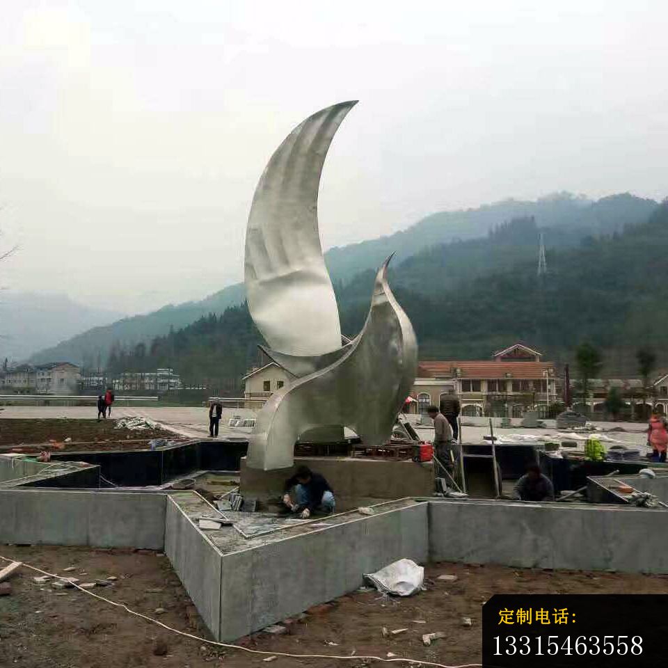 不锈钢大型翅膀装饰雕塑_960*960