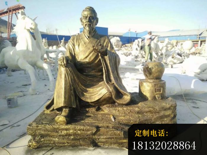张仲景人物铜雕 (1)_700*525