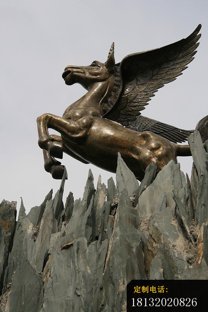 飞马铜雕，公园景观铜雕_683*1024