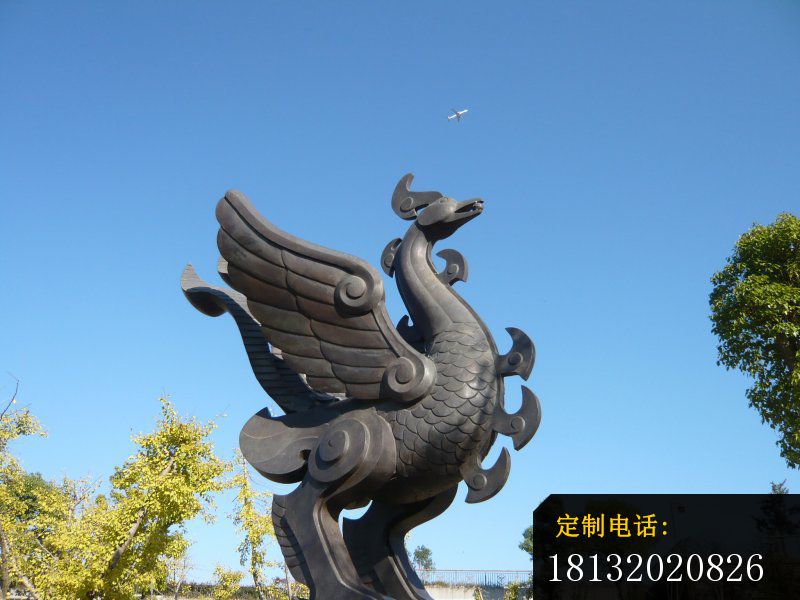 凤凰铜雕，公园景观铜雕_800*600