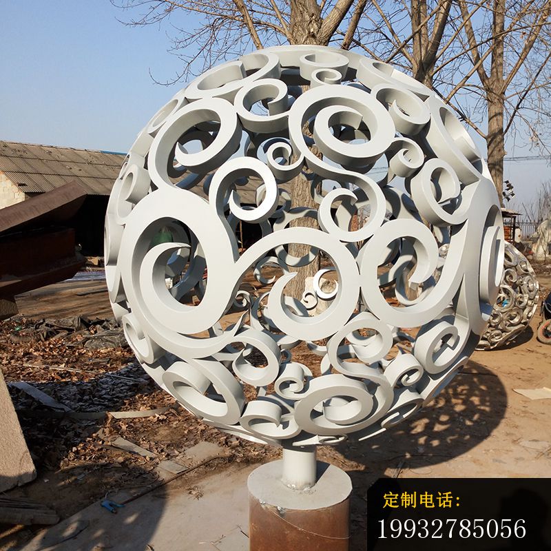 不锈钢景观球雕塑，广场景观雕塑_800*800