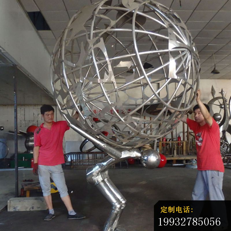 不锈钢空缕球  公园景观雕塑_800*800