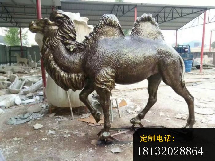 铸铜骆驼雕塑_700*525