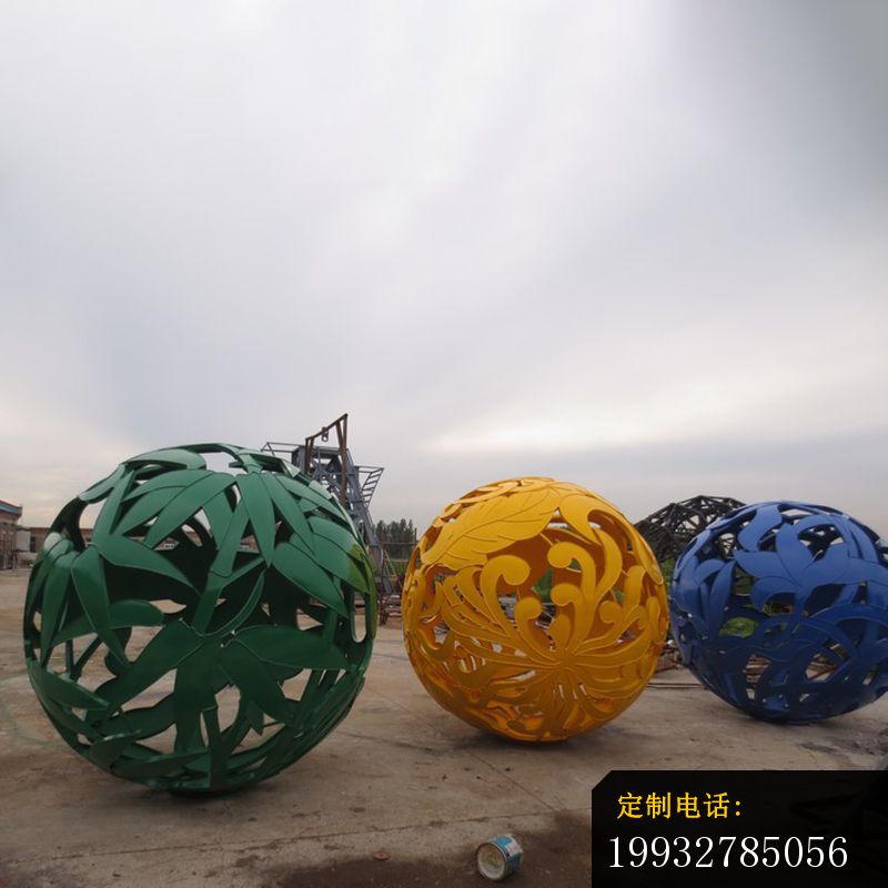 不锈钢镂空球雕塑，学校不锈钢景观球 (2)_800*800