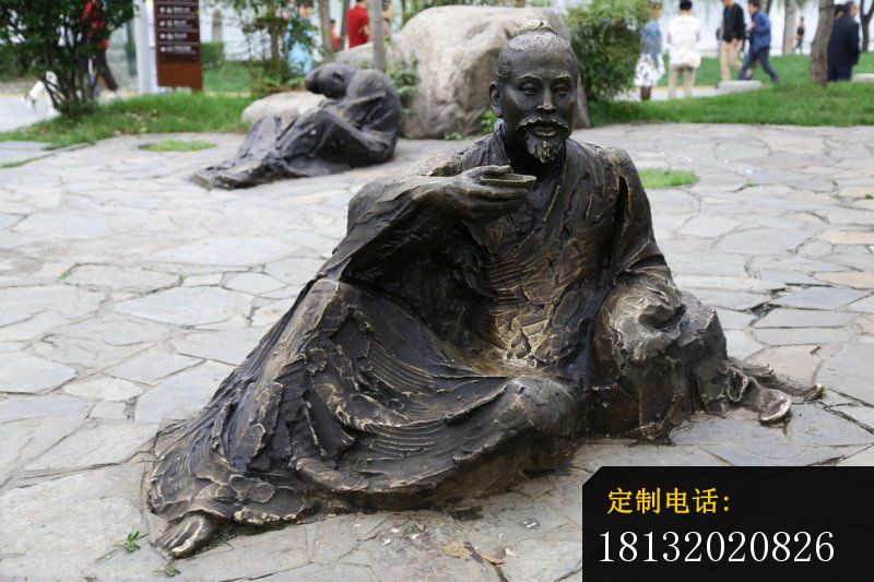 古代人物铜雕，公园人物铜雕_800*533