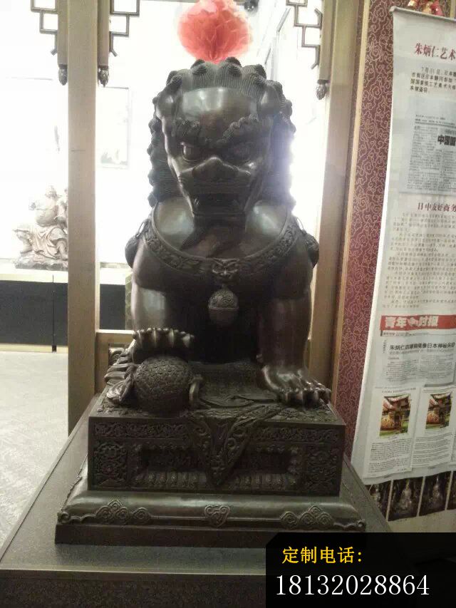 北京狮子铜雕铸铜狮子雕塑 (2)_640*853