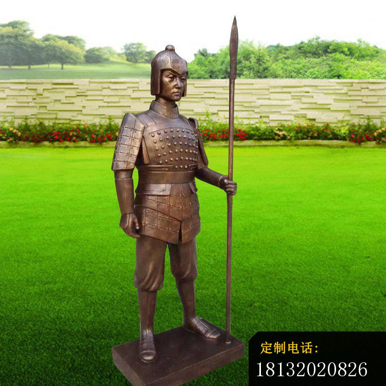 古代士兵铜雕，人物铜雕_750*750