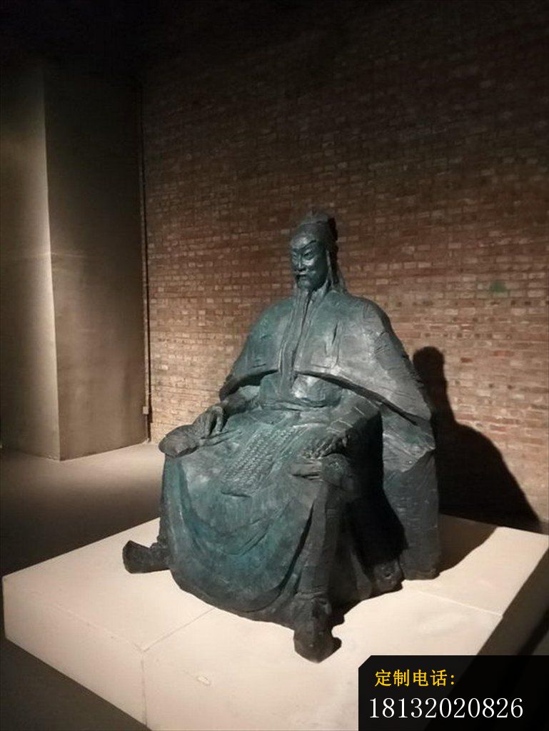关公铜雕，古代名人铜雕_769*1024